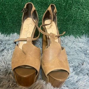 👠 Jessica Simpson Dany Size 8 Tan / Earth tone  👠